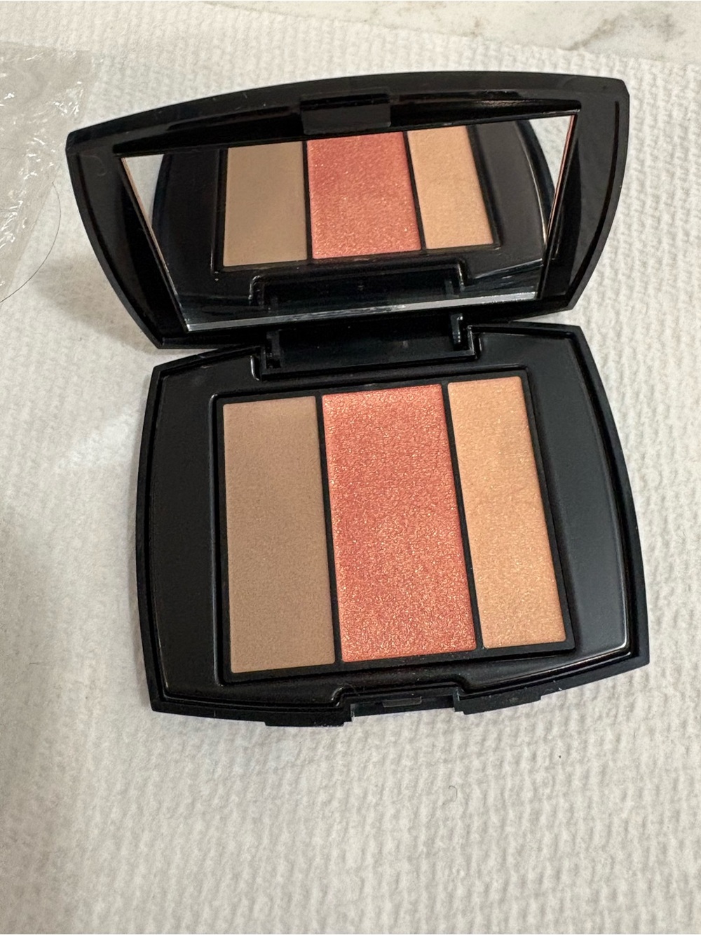 Lancome Trio Blush & Highlight Palette - Peach, Coral, Bronze 126 Nectar Lace